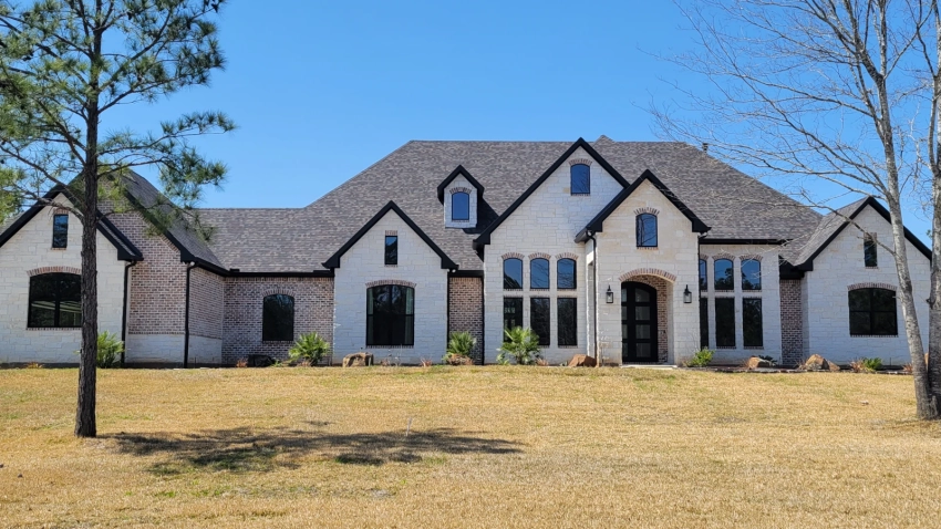 Brick and Limestone Elevation