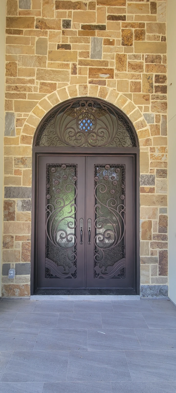 Iron entry door