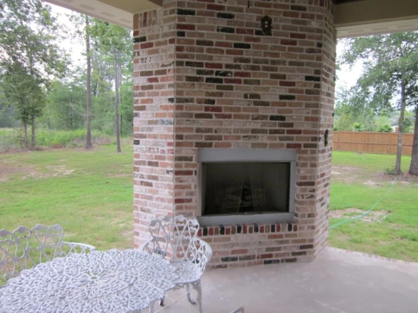 Brick Fireplace