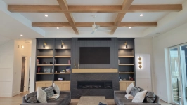 White Oak Coffered Beams